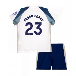 Tottenham Hotspur Pedro Porro #23 Hemmakläder Barn 2025-26 Kortärmad (+ Korta byxor)